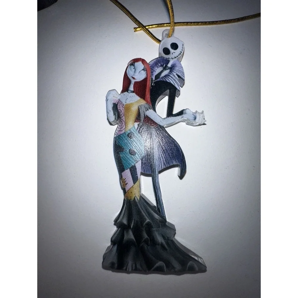 Set of 6 4 Double Sided Nightmare Before Christmas Ornaments‎ Brand New
